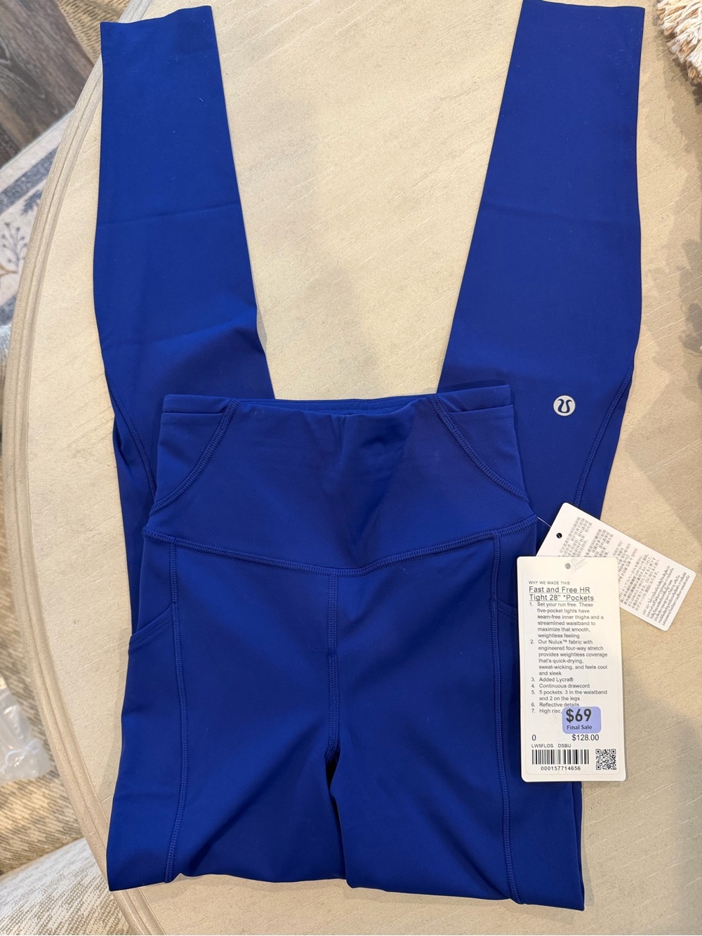 lululemon athletica Fast and Free HR Tight 25" - Royal Blue-NWT